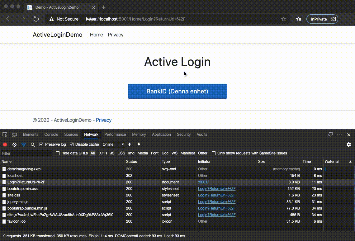 Authentication flow